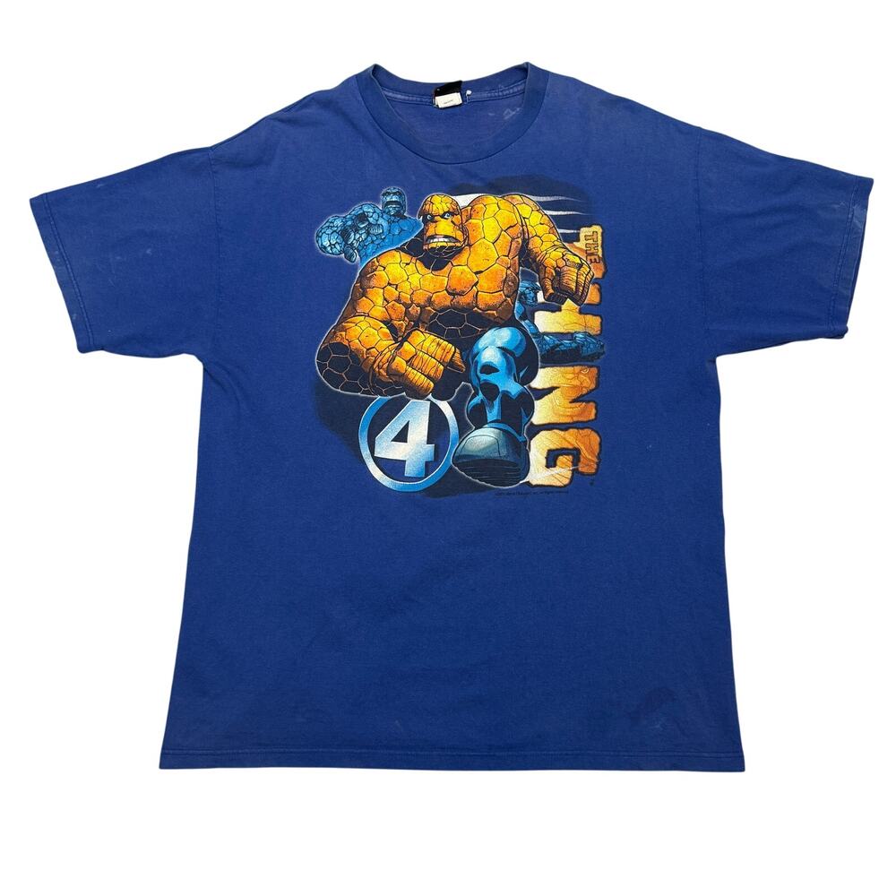 Vintage 2004 Marvel Fantastic Four The Thing T Shirt Men's XL Mad Engine Y2K
